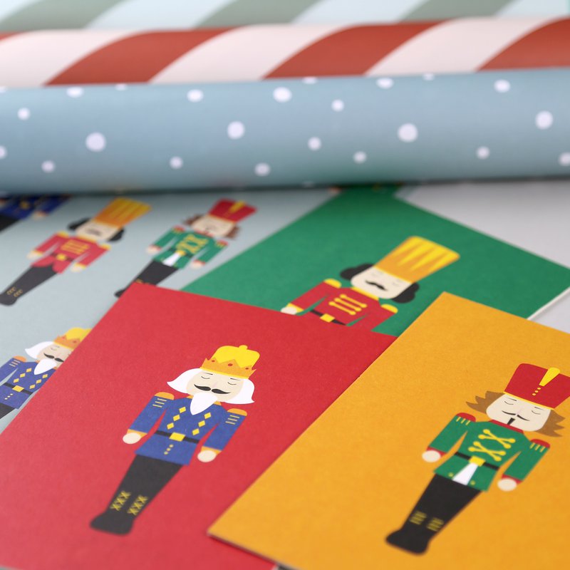 Drewno pocztówki Walter Nutcracker Green