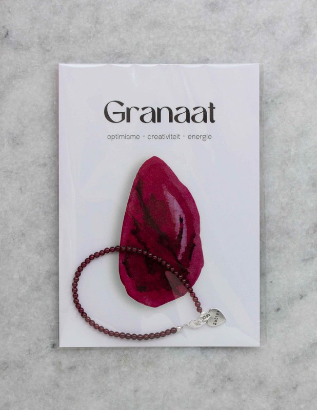 Granat ædelsten armbånd