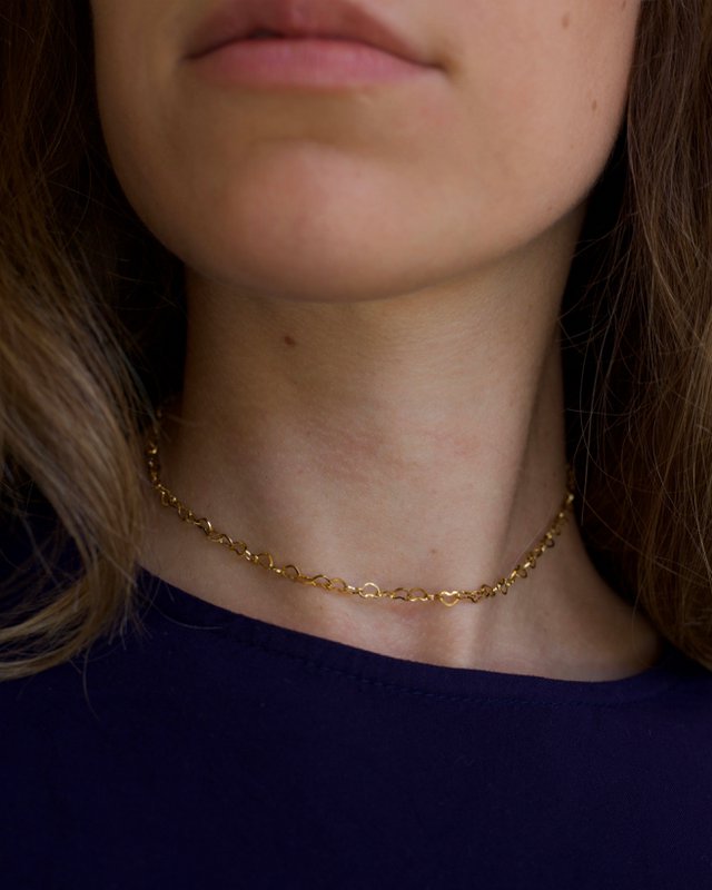 Bogufal - Linked Heart Necklace Choker