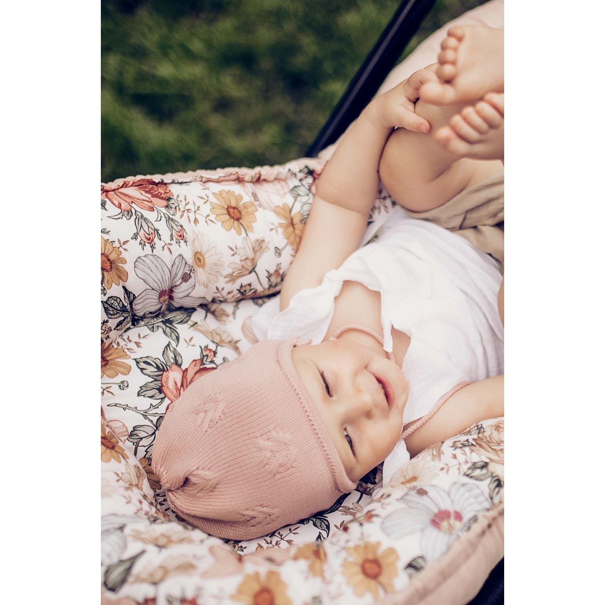 OLIVIER kindernest - 100% katoen - roze