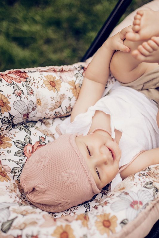 Nid d'enfant OLIVIER - 100% coton - rose
