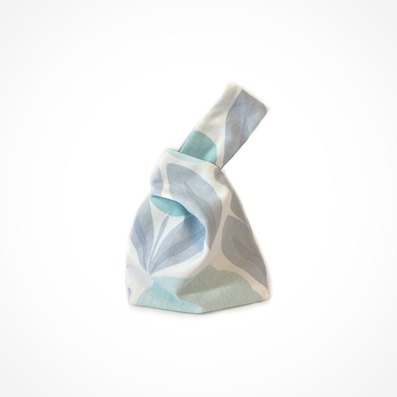 Borsa da polso con nodo giapponese Aqua di Laura Ashley design Small