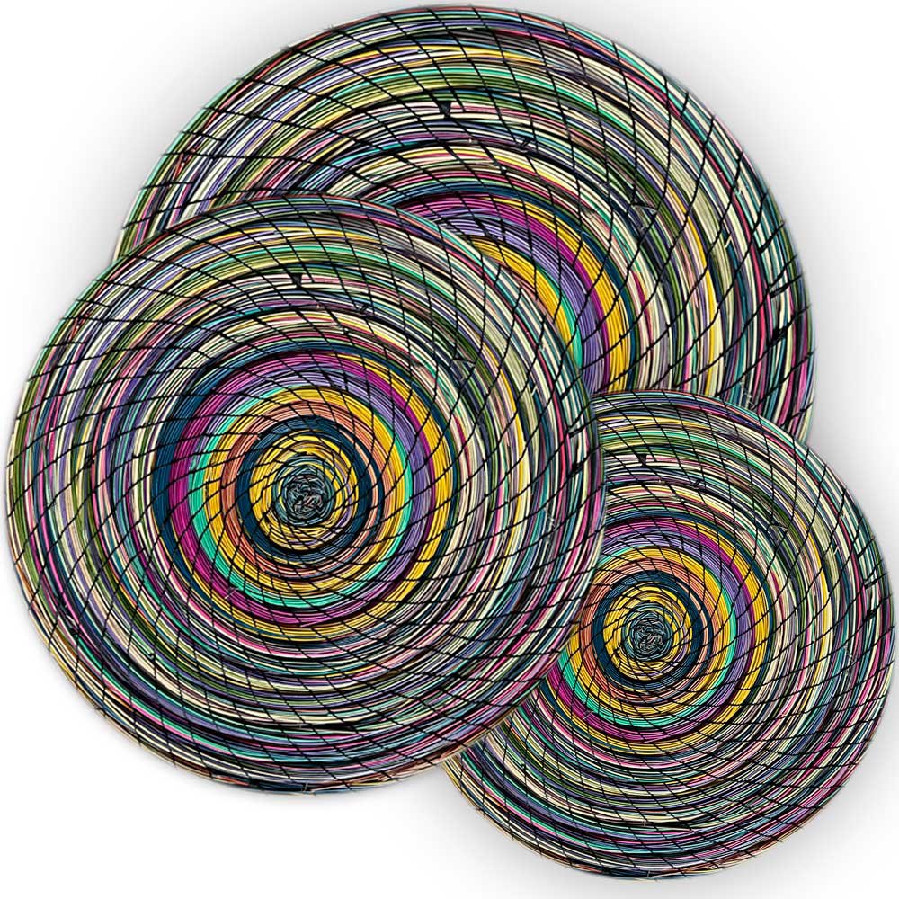 Decorative-Disks-Multi-dark-set