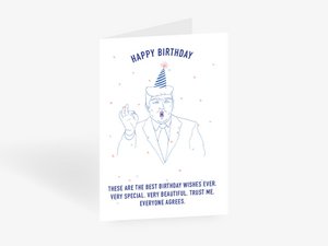 Grußkarte / Happy Trumpday No. 1