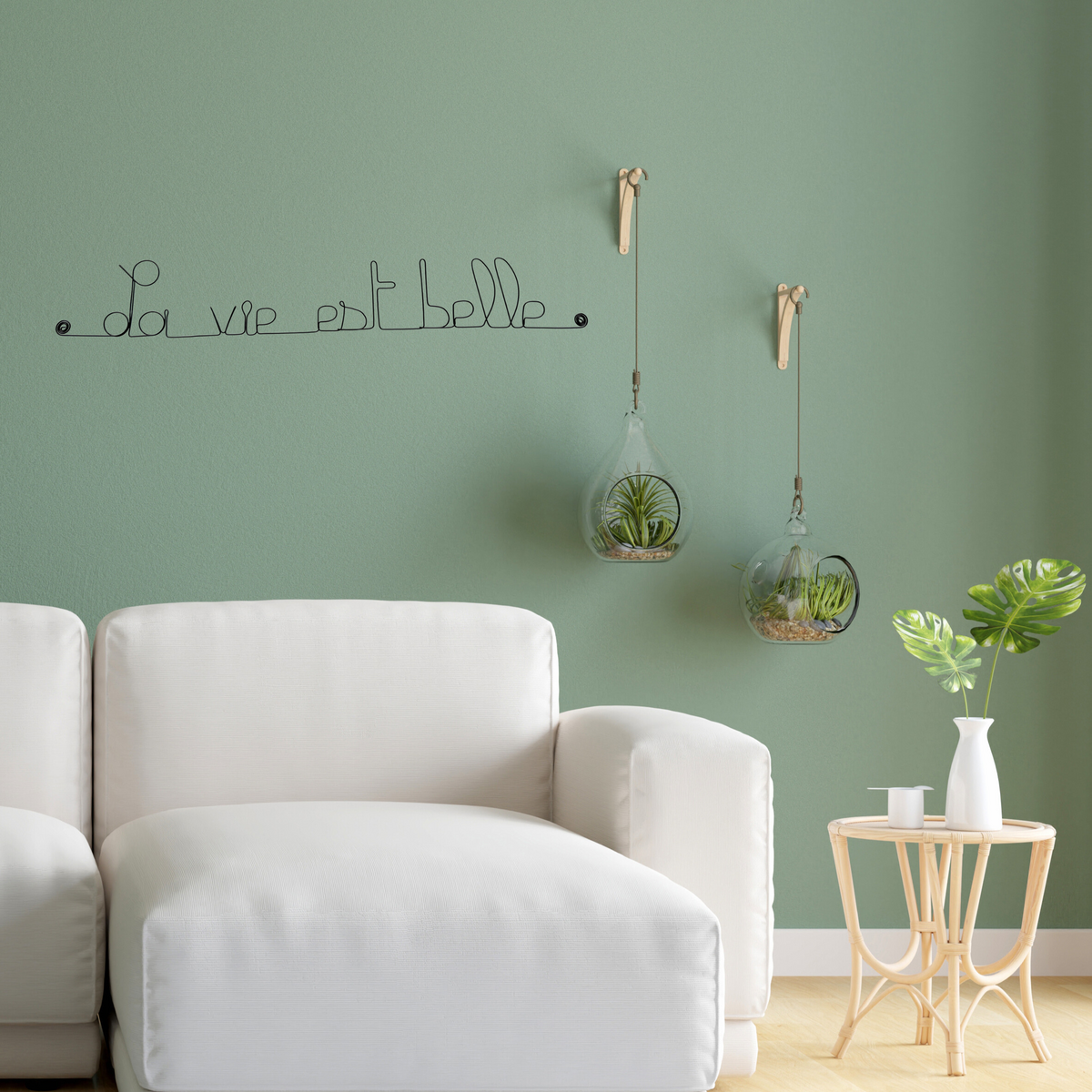 Life is beautiful – Wire wall decoration Best-Seller - Home décor - Handmade