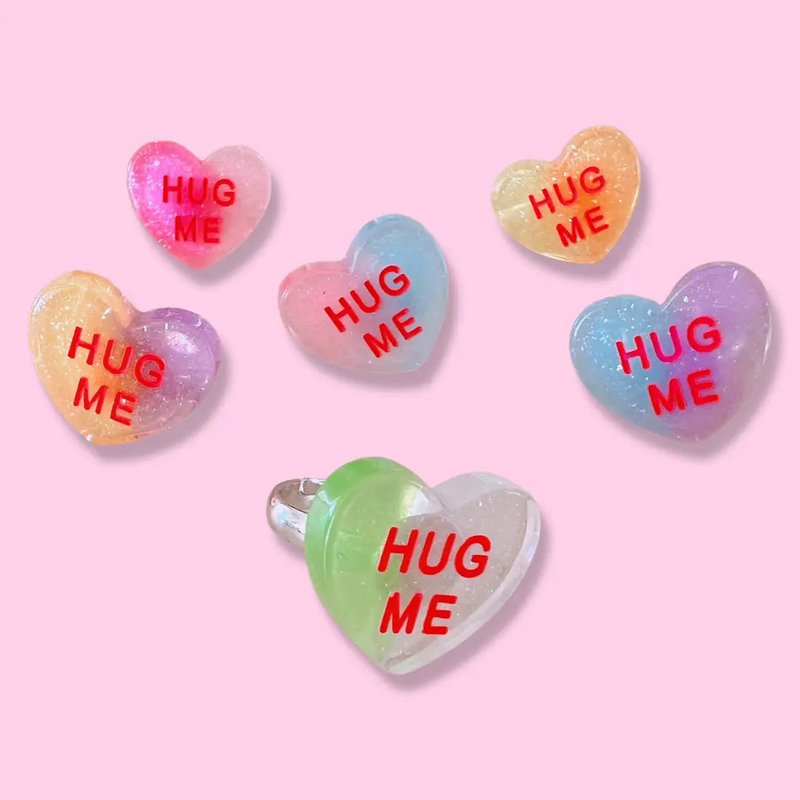 Pop Cutie Jelly Conversation Heart Kinderring - verstelbaar
