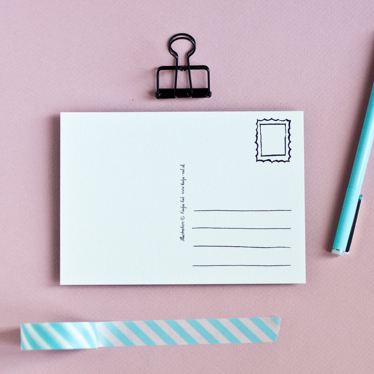 Postkarte Rotkehlchen & Magnolie, A6