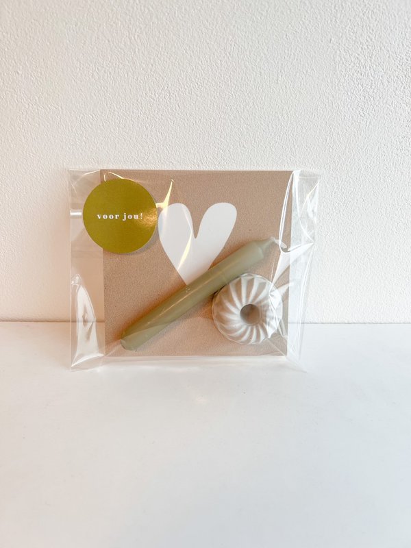 Maxi regalo Cuore Cammello