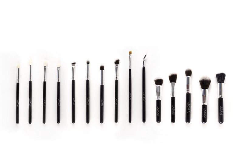 Make-Up Pinsel Set 15-teilig Professional Schwarz (1 Set)