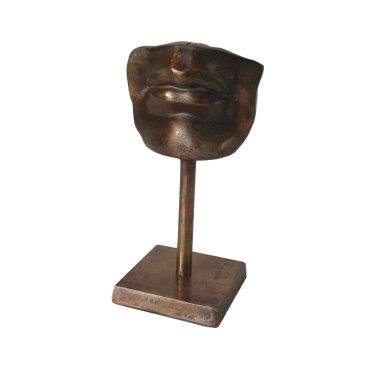 Déco. Lèvres sur pied - Laiton antique brillant