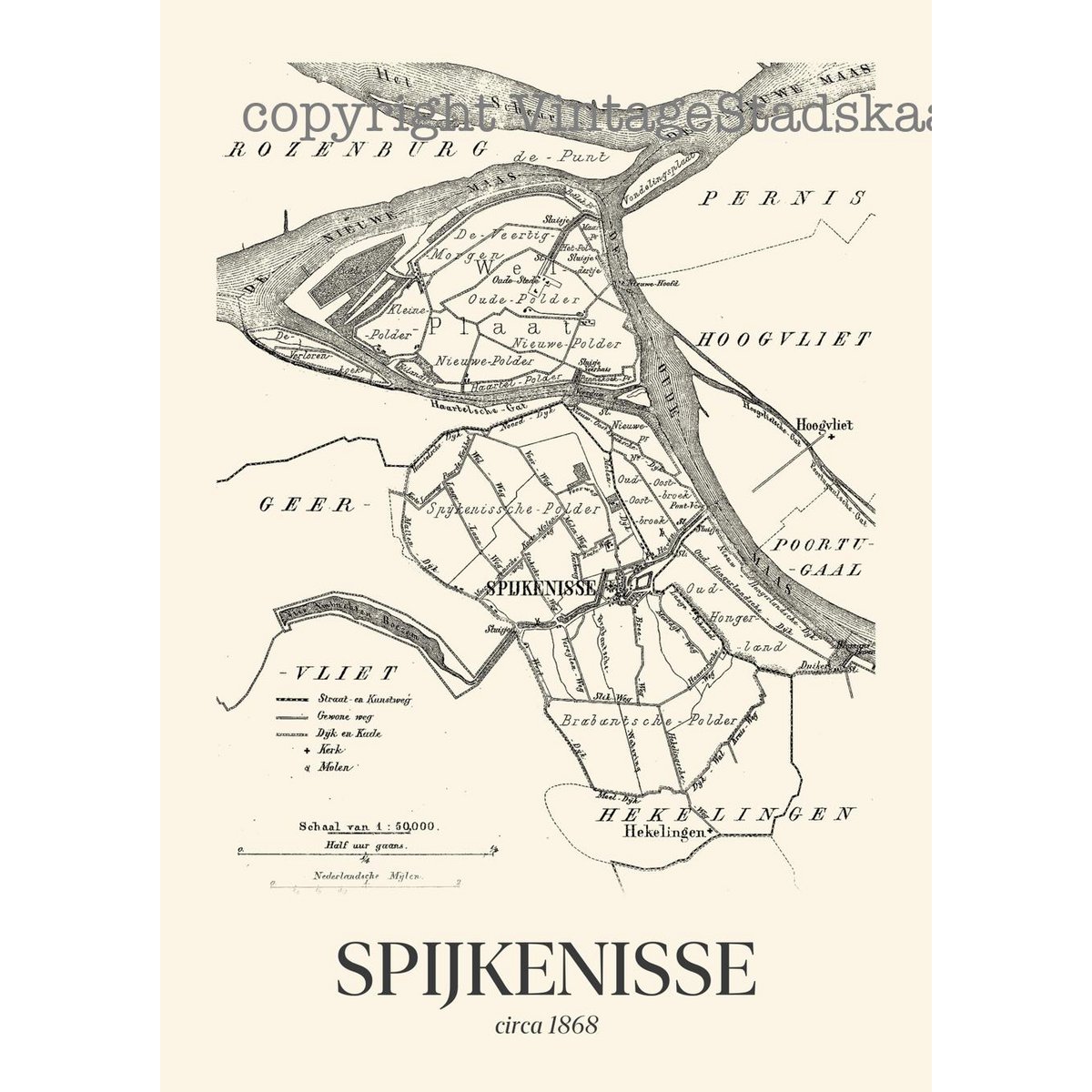 Spijkenisse in vintage style