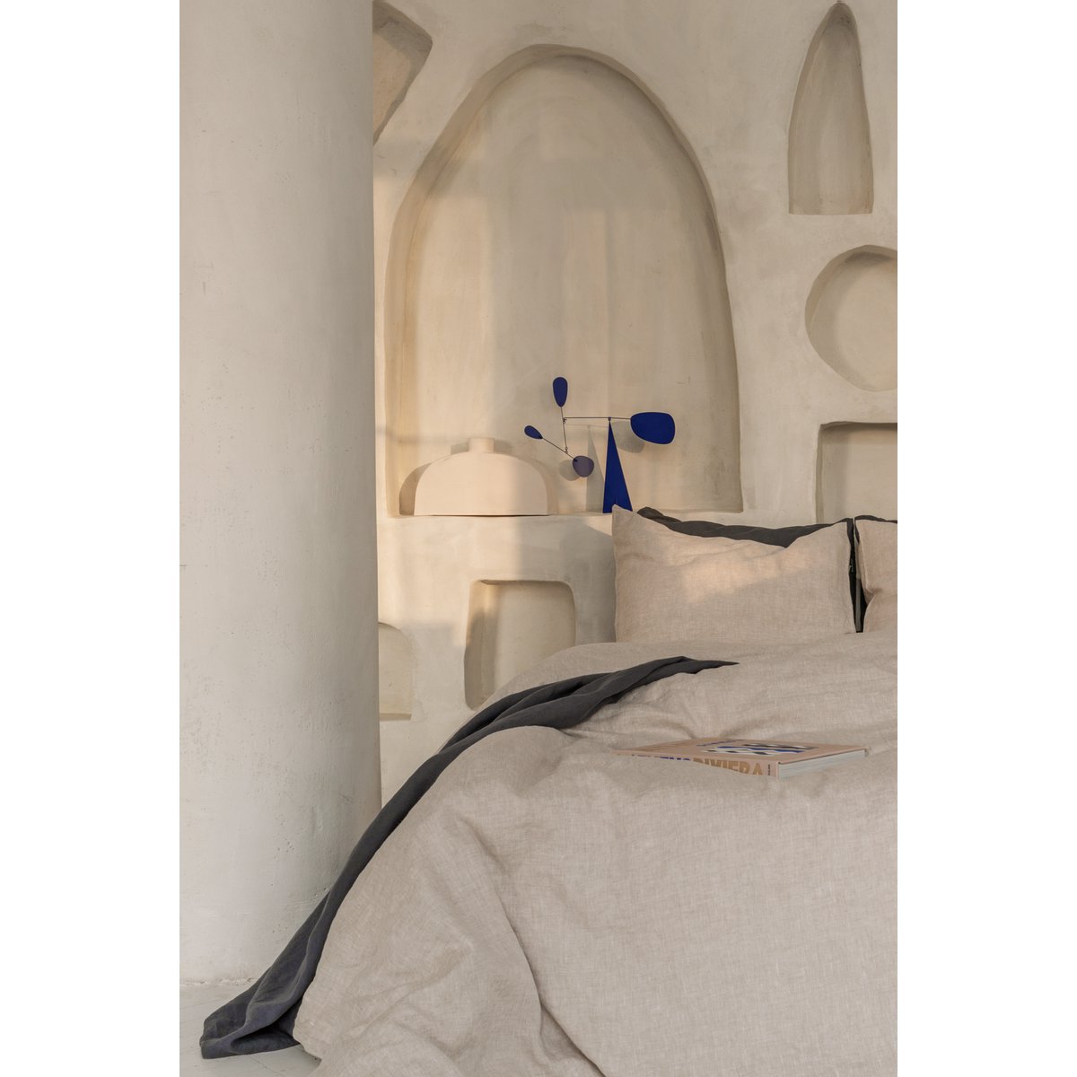 Linen bedding set / Natural melange