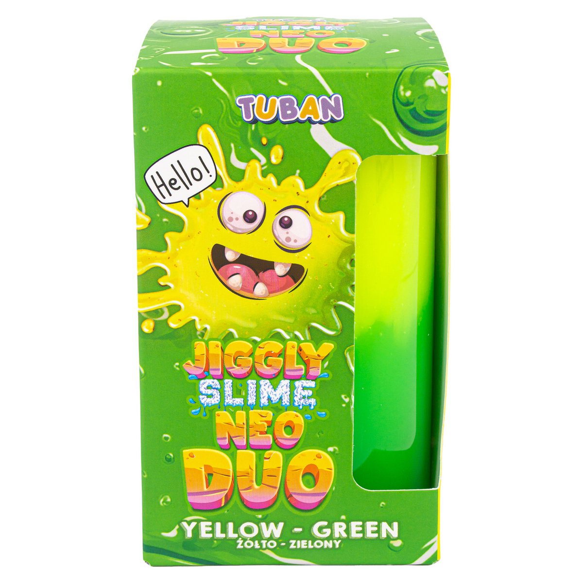 Tuban Slime - Jiggly Slime - Neo Duo - Geel En Groen 430g