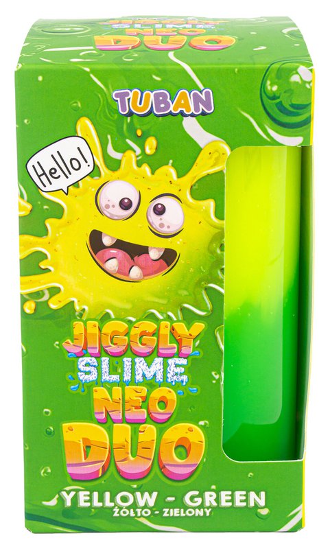 Tuban Slime - Jiggly Slime - Neo Duo - Geel En Groen 430g
