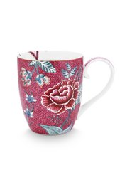 PIP - Duży kubek XL Flower Festival Malinowy 450ml