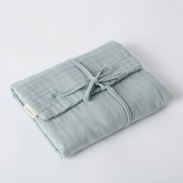 OrganicEra Matelas à langer en mousseline biologique Aqua