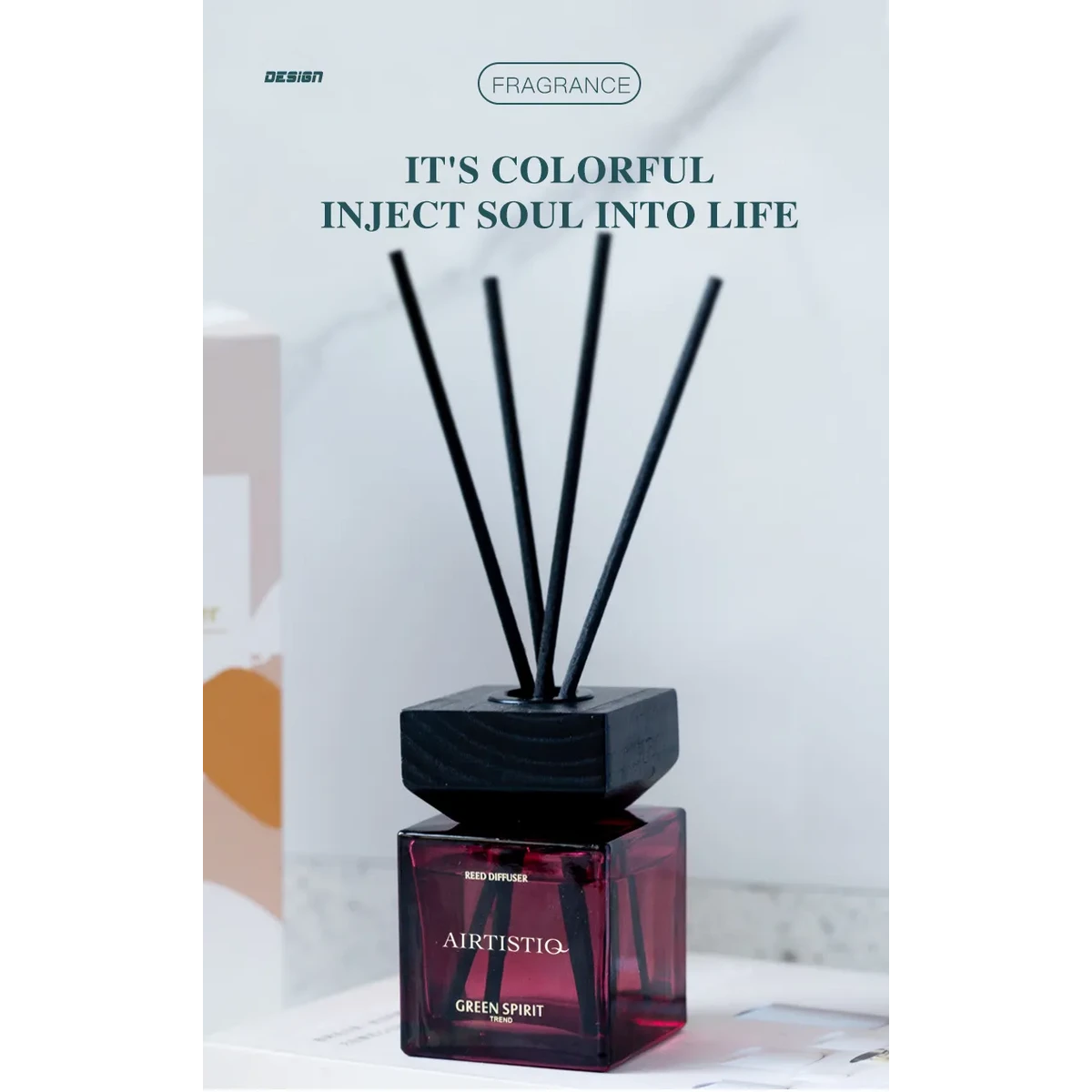 Diffuseur de parfum de cire de soja de luxe en bâtonnets 100 ml