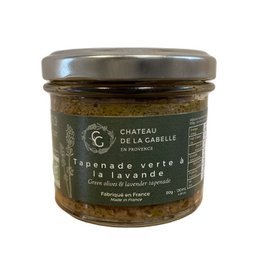 Groene tapenade met biologische lavendelbloem