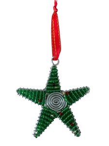 Christmas Star Pendant Green