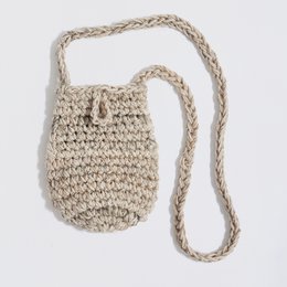 "Elise Wool + Cotton" Crochet Telefon Beige