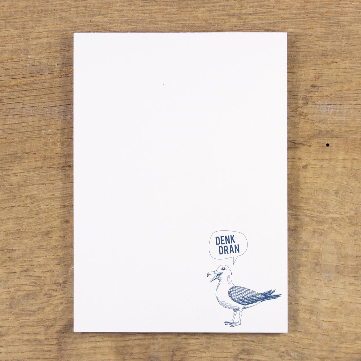 Let op blok "Remember" Möwe van gerecycled papier