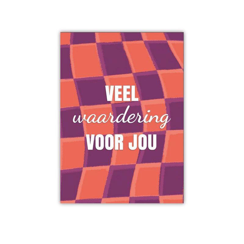 Waarderingskaart 'Waardering voor jou'