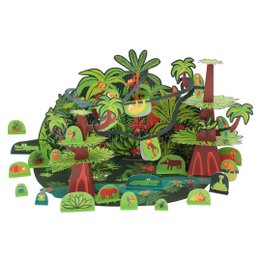 Tropical Forest Paper Toy