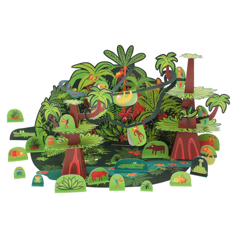 Tropical Forest Paper Toy