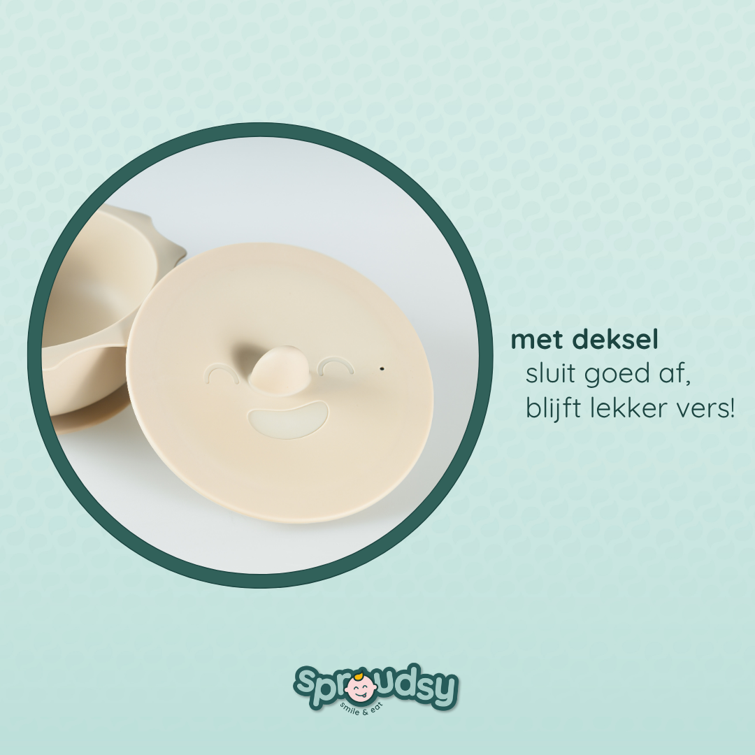 Baby bowl with suction cup – Clouds