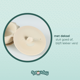 Baby bowl with suction cup – Clouds
