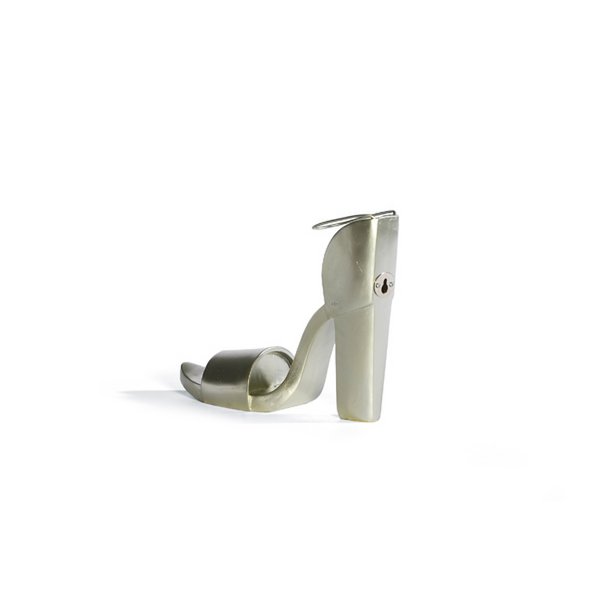 Garderobenhaken Sandalette silber 16 cm VE 2