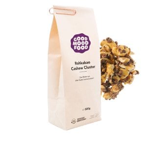 ROHKAKAO CASHEW CLUSTER 500g - snack dich glücklich!