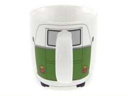 Tazza da caffè Volkswagen VW T1 Bus 370 ml in confezione regalo - Anteriore/verde