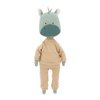 Cotton Soft Toy, Cotti Motti - Andy the Dragon: Beige Tracksuit + Bonus Mermaid Tale (30 cm)