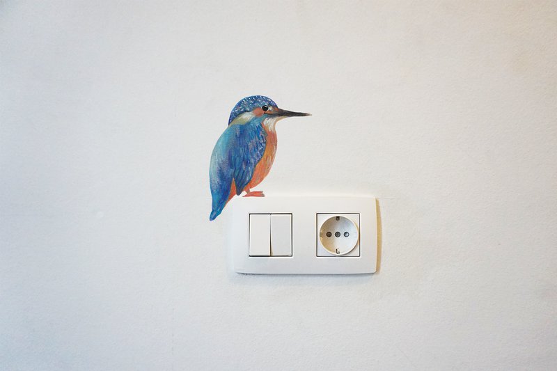 Wallsticker Kingfisher