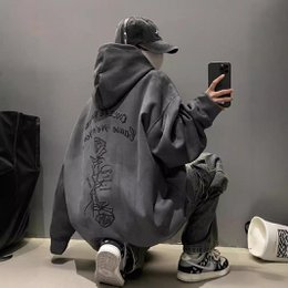 Women's Suede Hooded Sweater