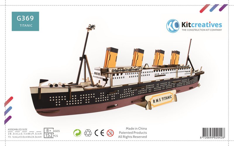 Titanic-Bausatz aus Holz