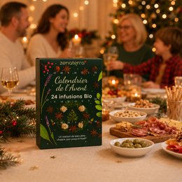 Calendario dell'Avvento 24 Tisane Biologiche – Infusi di Piante, Frutta e Spezie 100% Naturali – Confezione Regalo Gourmet & Benessere Senza Caffeina – Aromi Naturali e Benefici