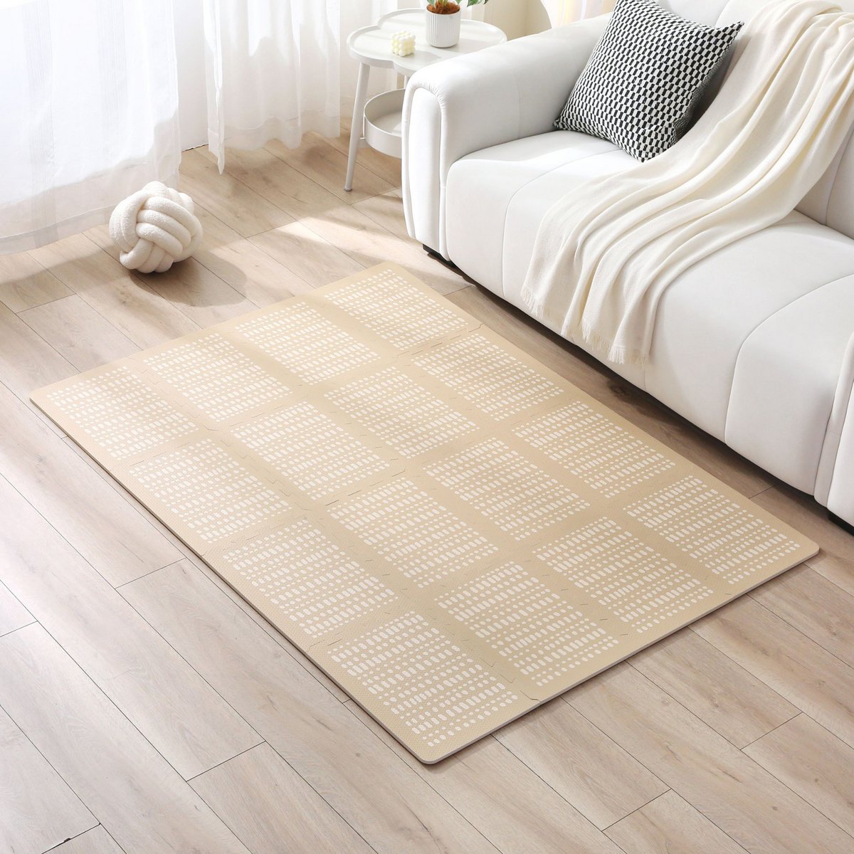 Mata do zabawy Hakuna Matte XL - Hygge, piaskowiec (1,7 x 1,2 m)