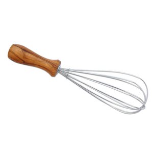 Garde 25 cm roestvrij staal, olijfhout