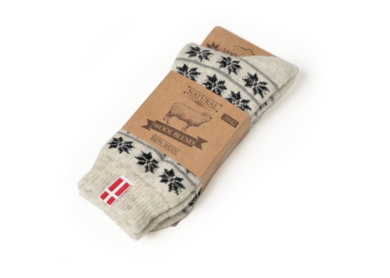 Scandinavian wool socks "Denmark"