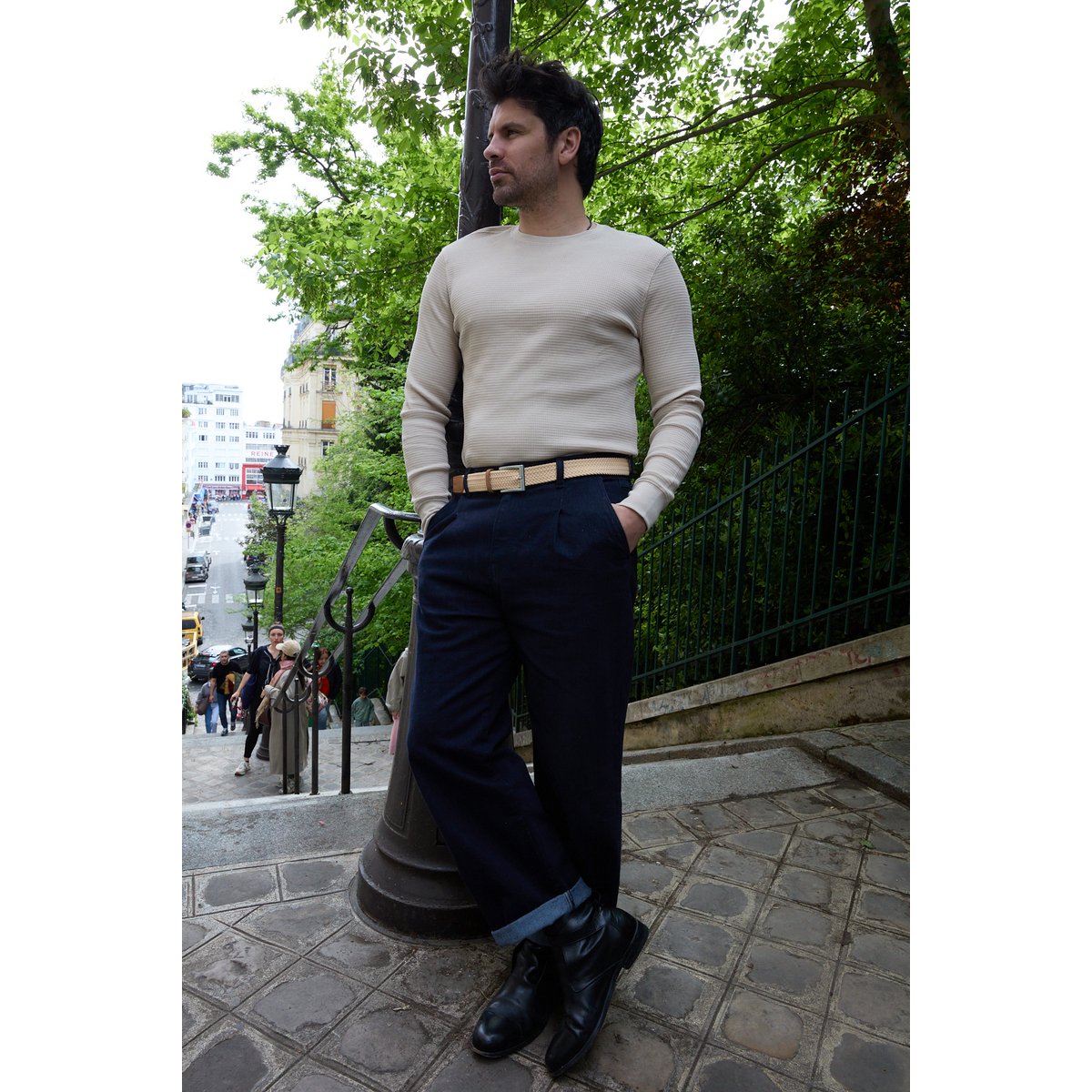 Desert elastic braided belt