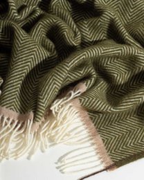 Wool Throwd Denver Olive