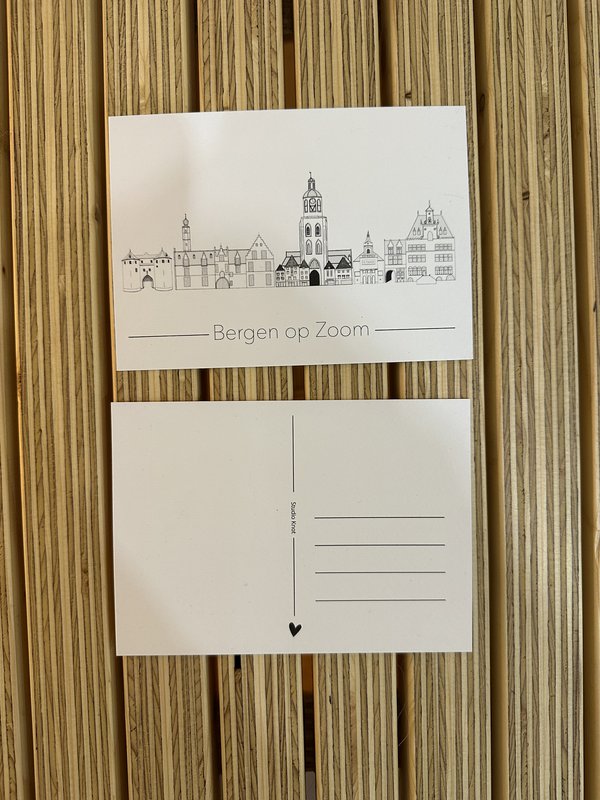 Postkarten-Skyline Bergen op Zoom