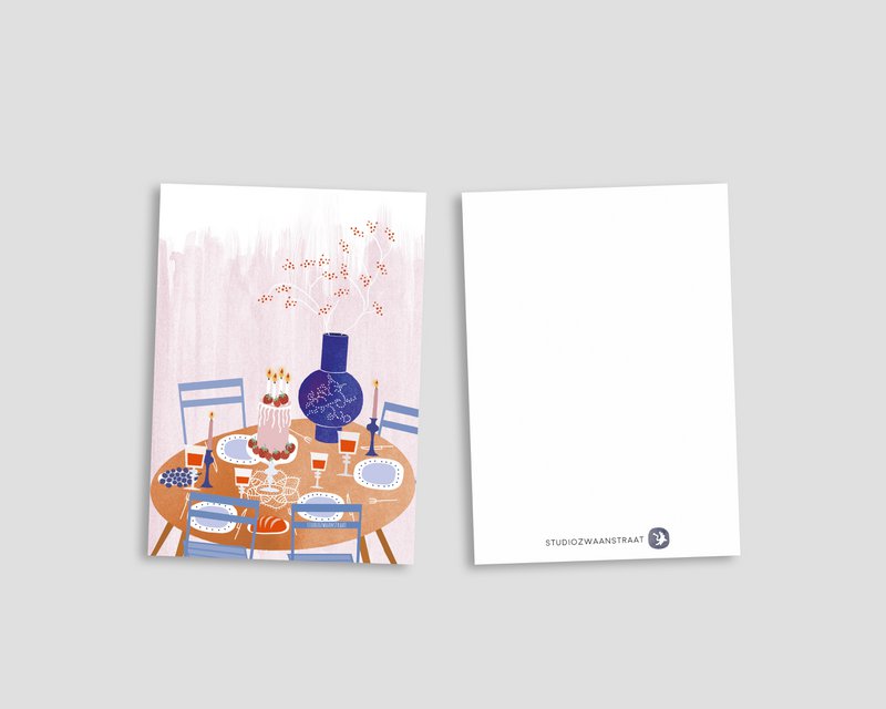 postcard 'eat cake'
