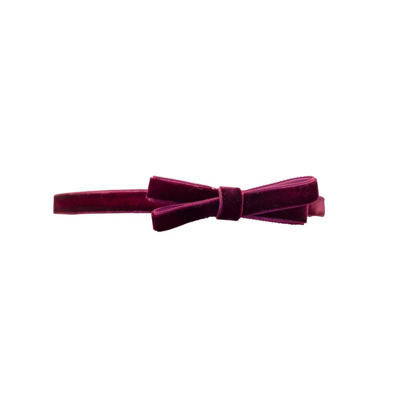 Cerchietto Velluto Bordeaux