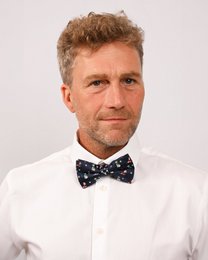 Bowtie - Mørkeblå med julehunde
