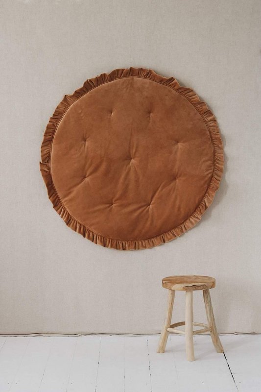 Mata Soft Velvet z Falbanką „Karmel”