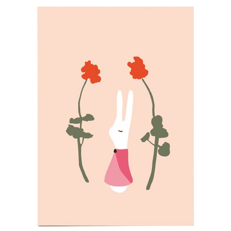 postcard | Rabbit girl