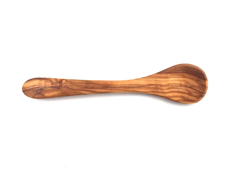 Lepel 14 cm handgemaakt van olijfhout